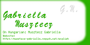 gabriella musztecz business card